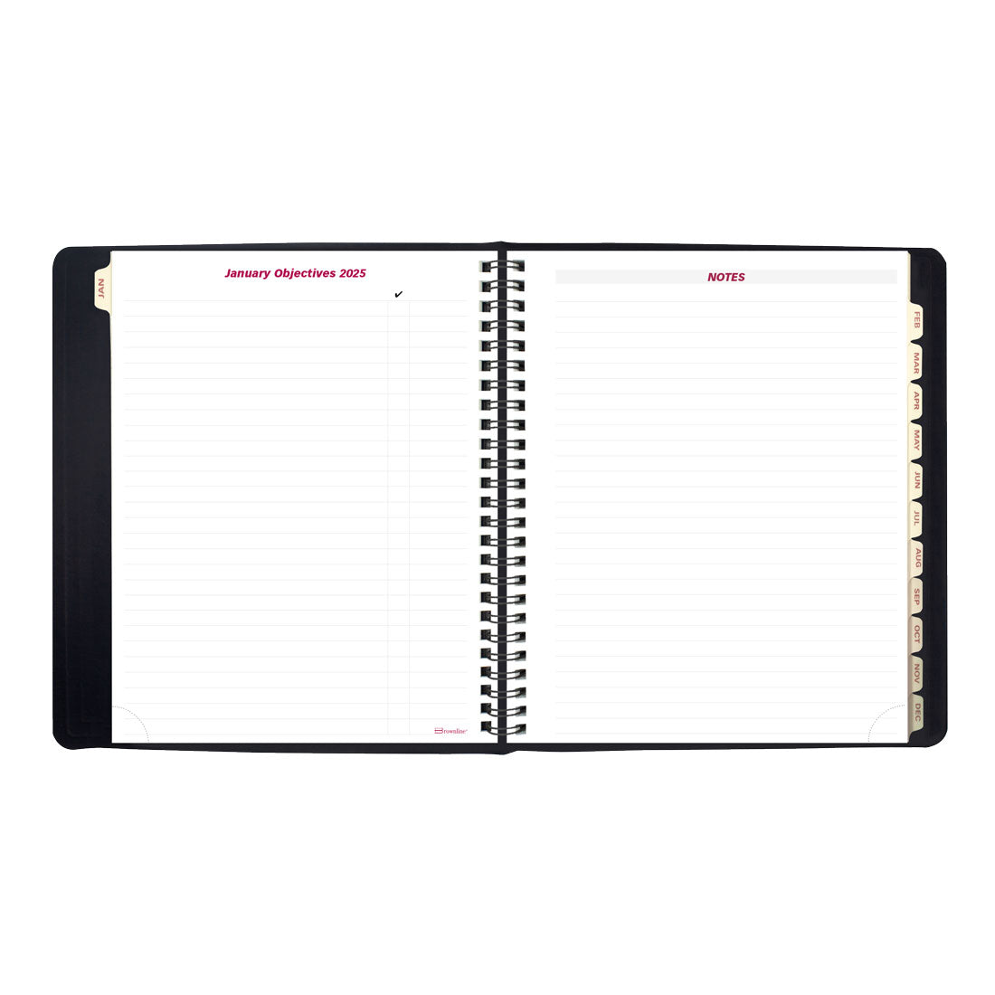 Essential Weekly Planner 2025, English, Black, CB850.BLK