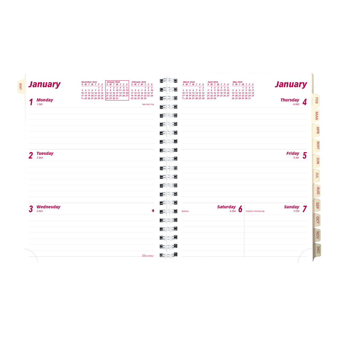 Refill 2024 for Essential Weekly Planner CB852