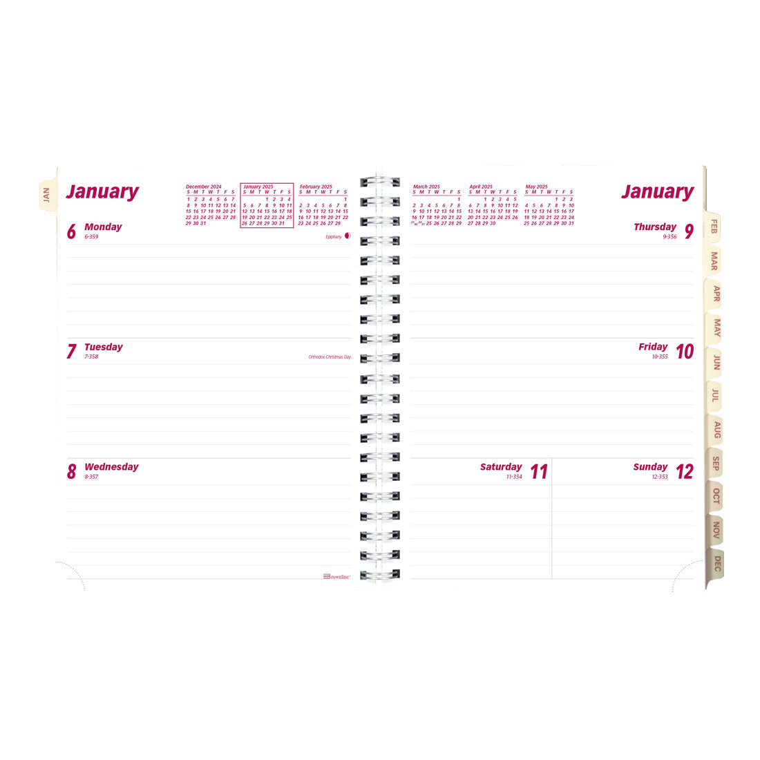 Refill 2025 (CB852R-25) for Essential Weekly Planner