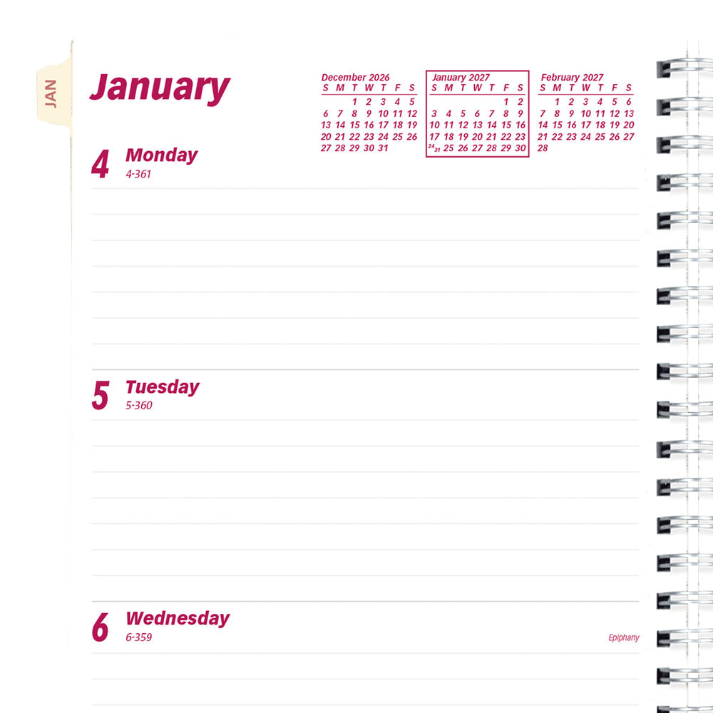 Essential Weekly/Monthly Planner Refill, 2027 CB852R-27 Brownline