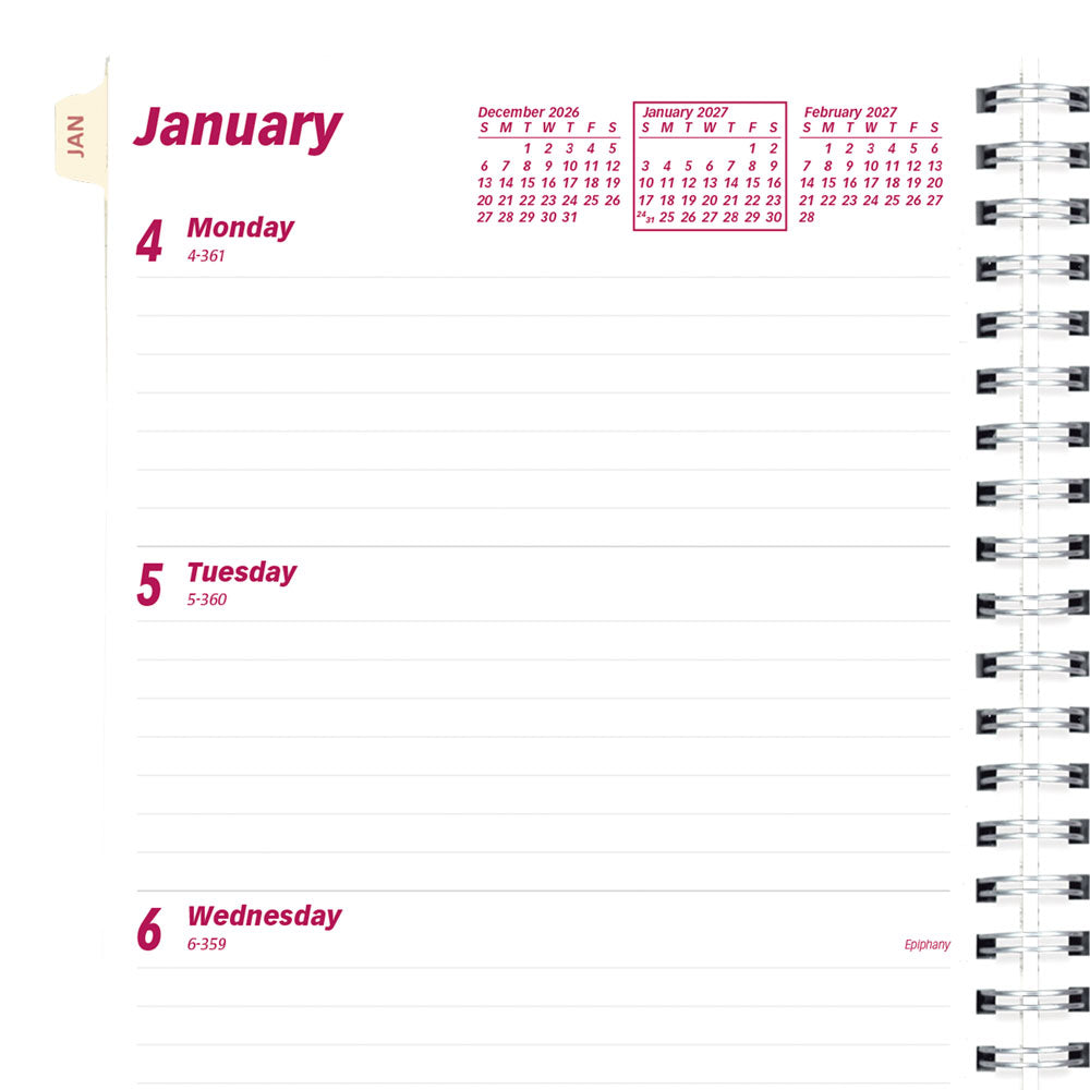 Essential Weekly/Monthly Planner Refill, 2027 CB852R-27 Brownline