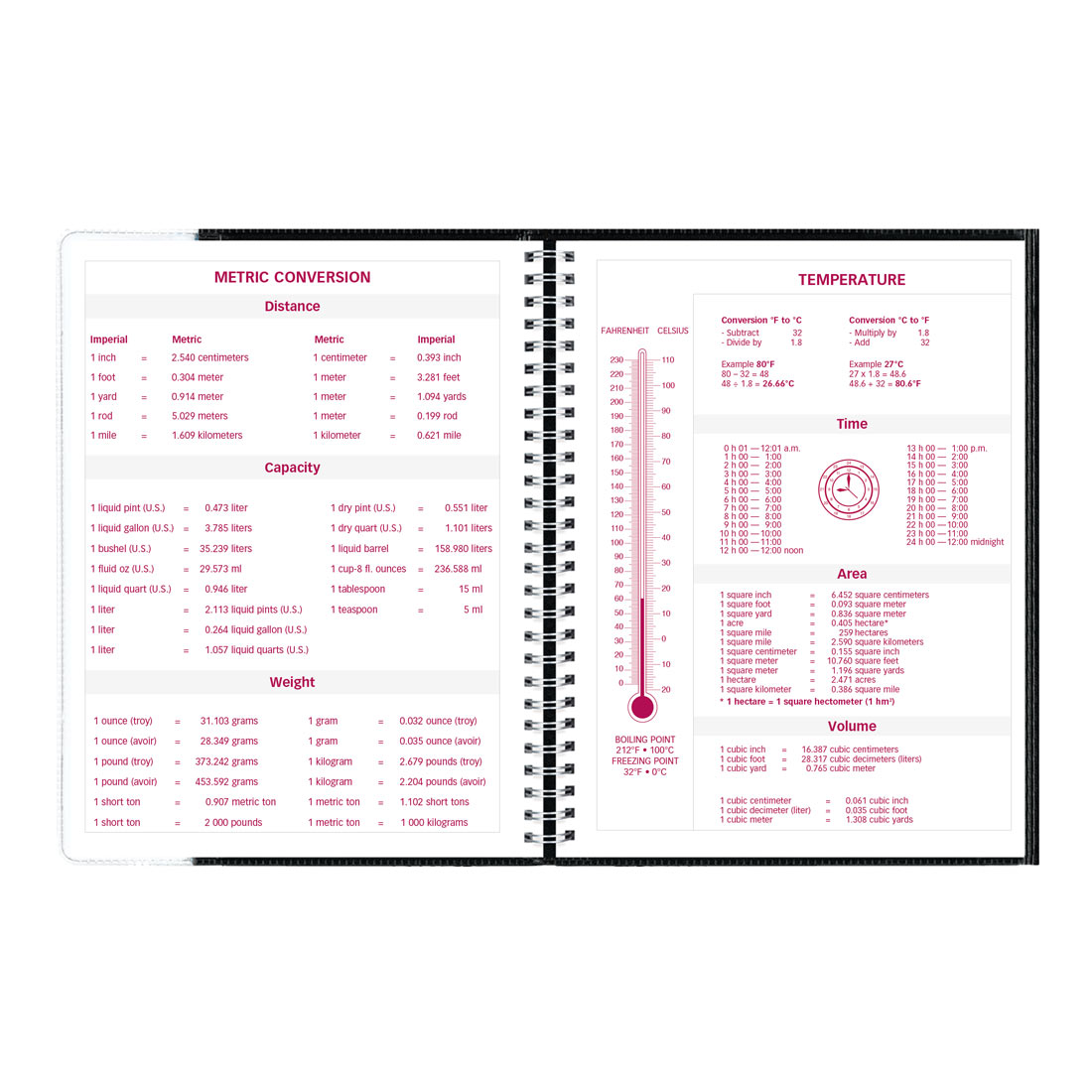 Brownline Pre-Vu™ Weekly Planner 2026, Tri-Fold Cover, Black CB925.BLK-26