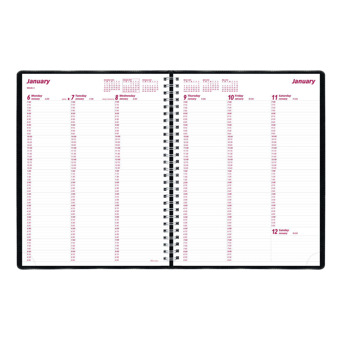Essential Weekly Appointment Book 2025, English, CB950.BLK#color_black