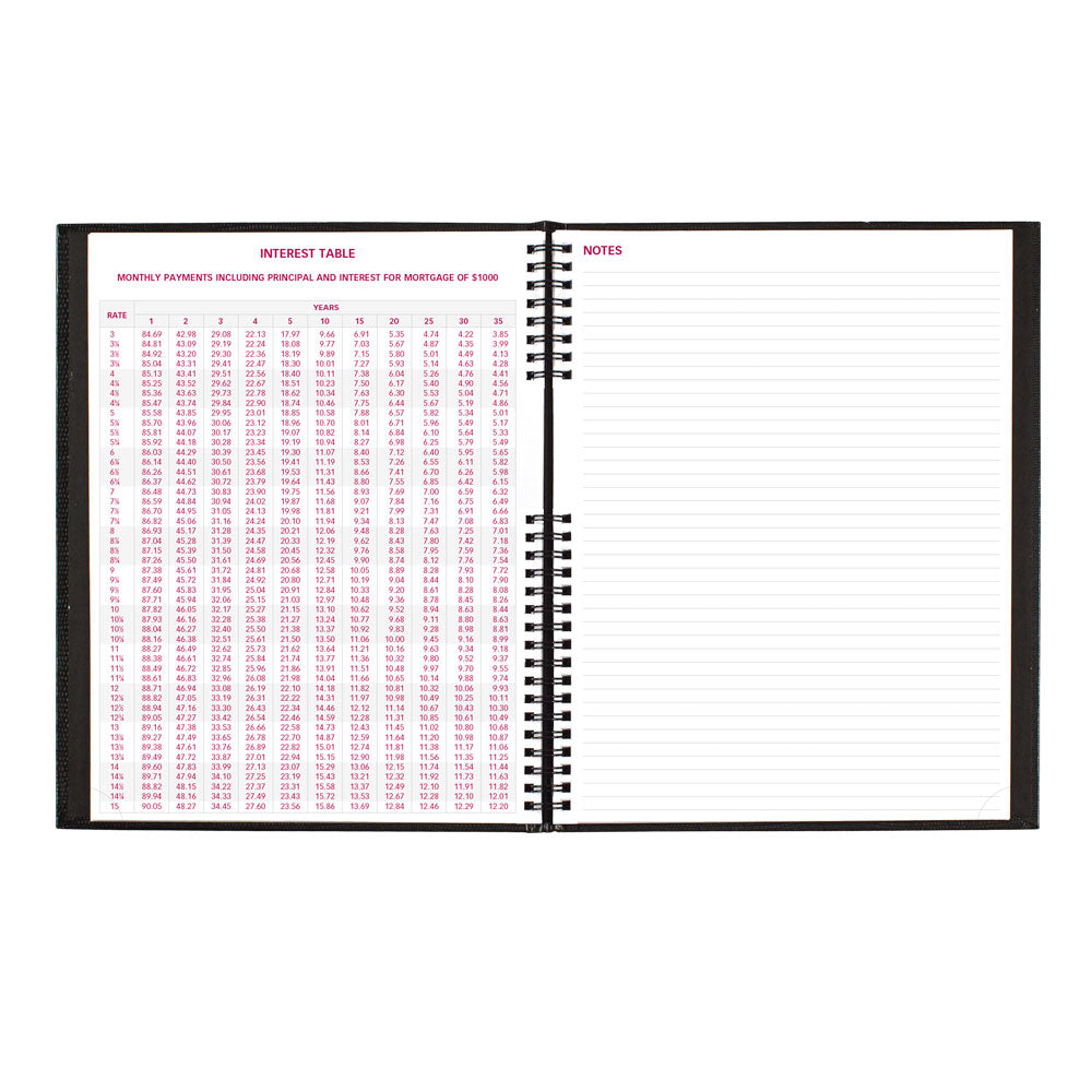 CoilPro™ Weekly Appointment Book, 2027 Black CB950C.BLK-27 Brownline#color_black