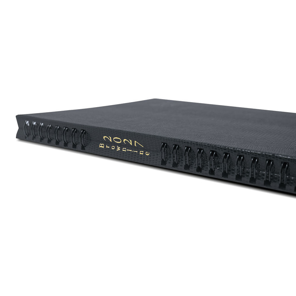 CoilPro™ Weekly Appointment Book, 2027 Black CB950C.BLK-27 Brownline#color_black