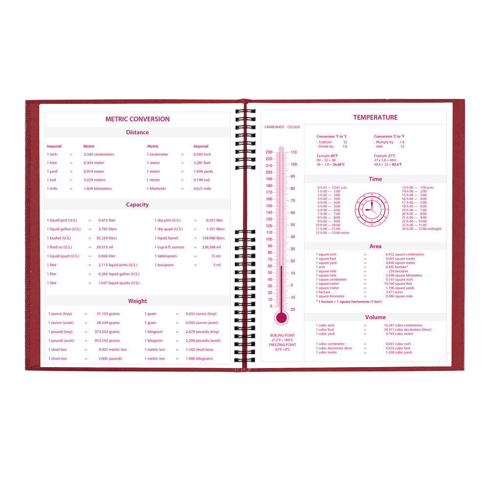 CoilPro™ Weekly Appointment Book, 2027 Bright Red CB950C.RED-27 Brownline#color_bright-red
