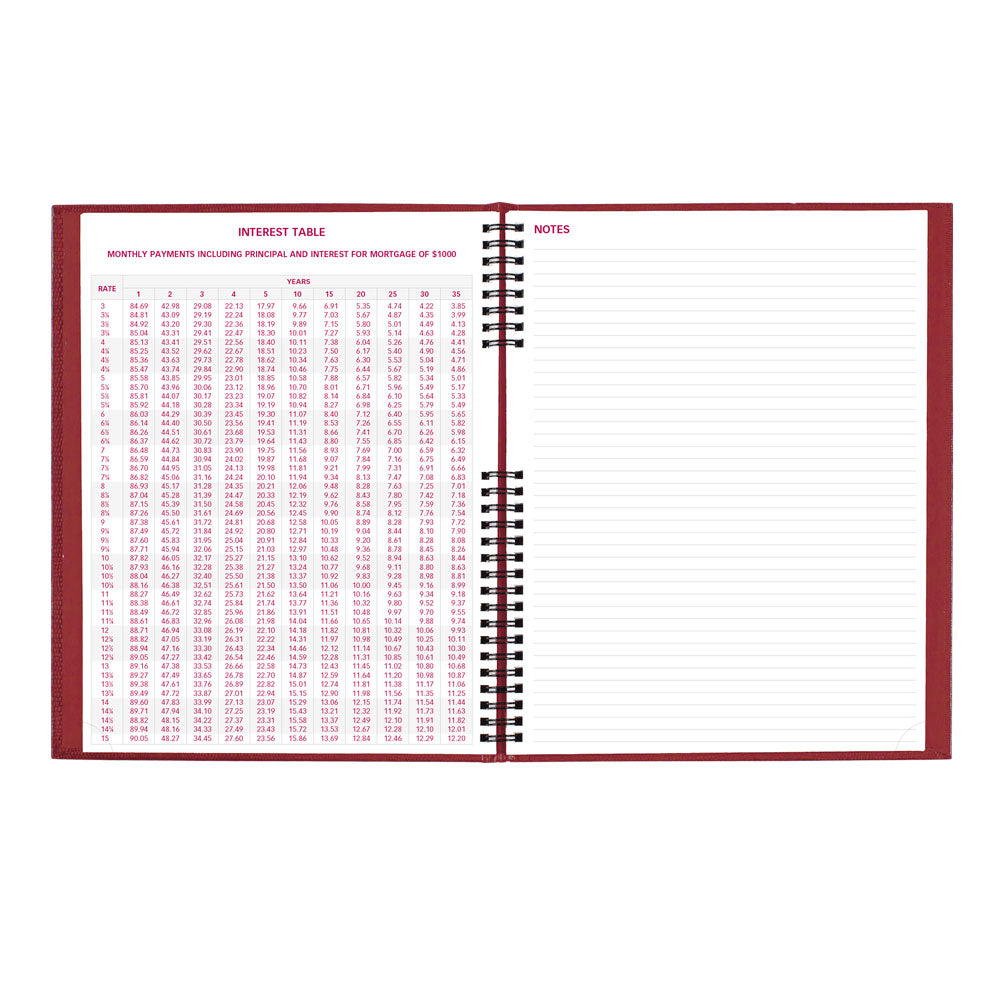 CoilPro™ Weekly Appointment Book, 2027 Bright Red CB950C.RED-27 Brownline#color_bright-red