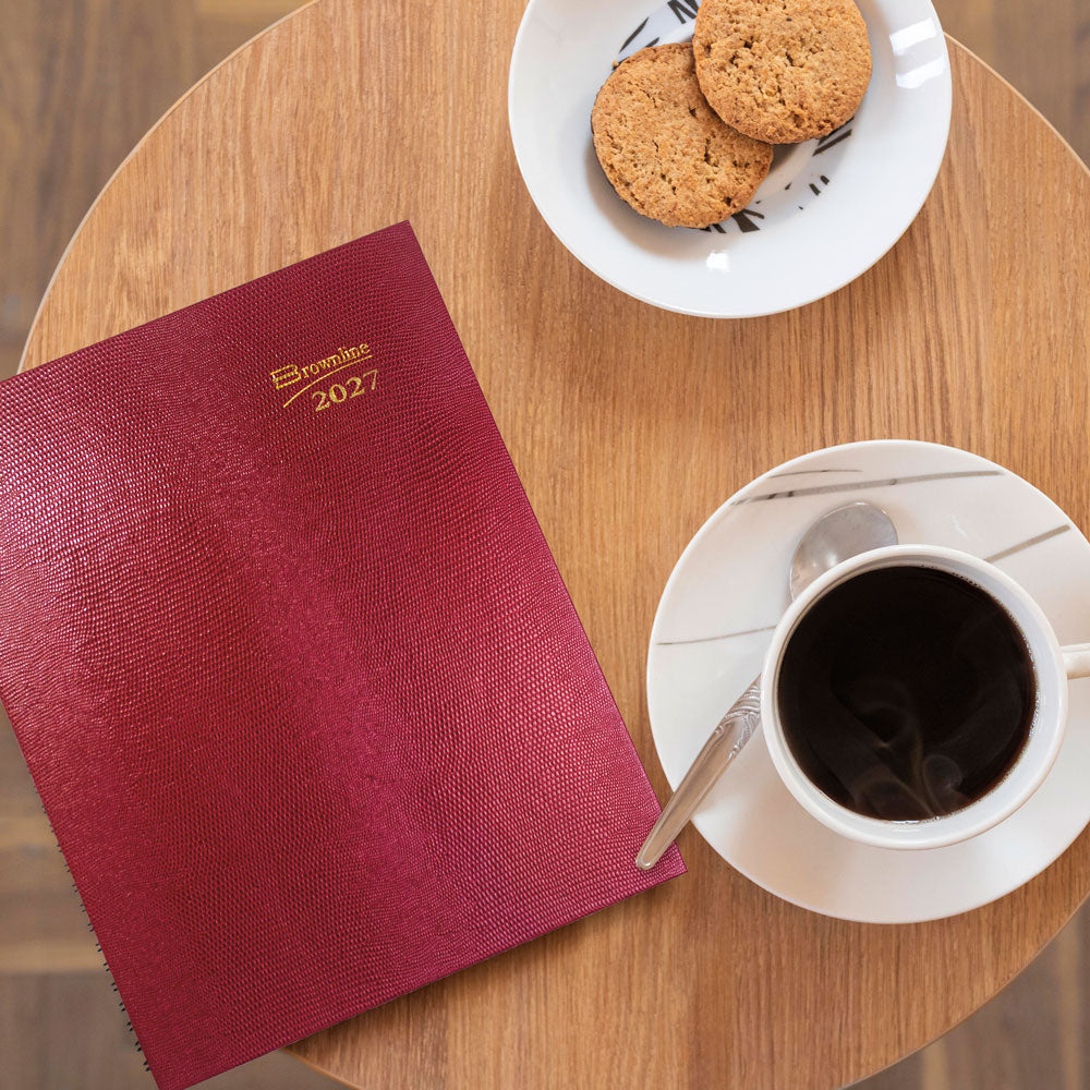 CoilPro™ Weekly Appointment Book, 2027 Bright Red CB950C.RED-27 Brownline#color_bright-red