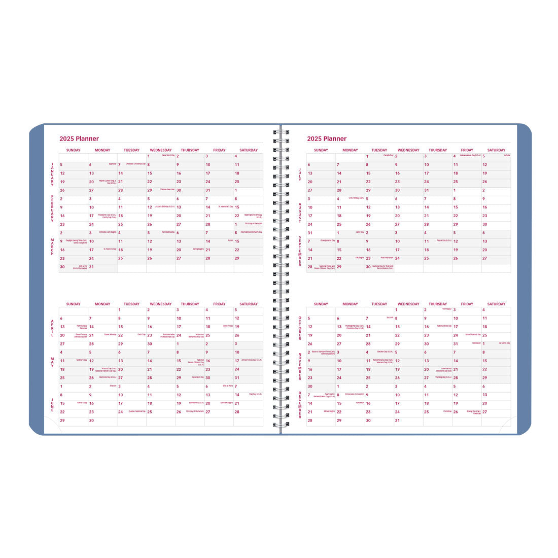 Mountain Weekly Appointment Book 2025, English, CB950G.03#color_mountain-green
