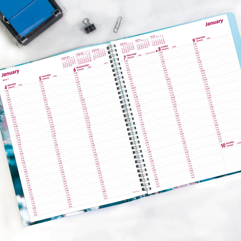 Nature Weekly Appointment Book, 2027 Cherry Blossoms CB950G.03-27 Brownline#color_cherry-blossoms