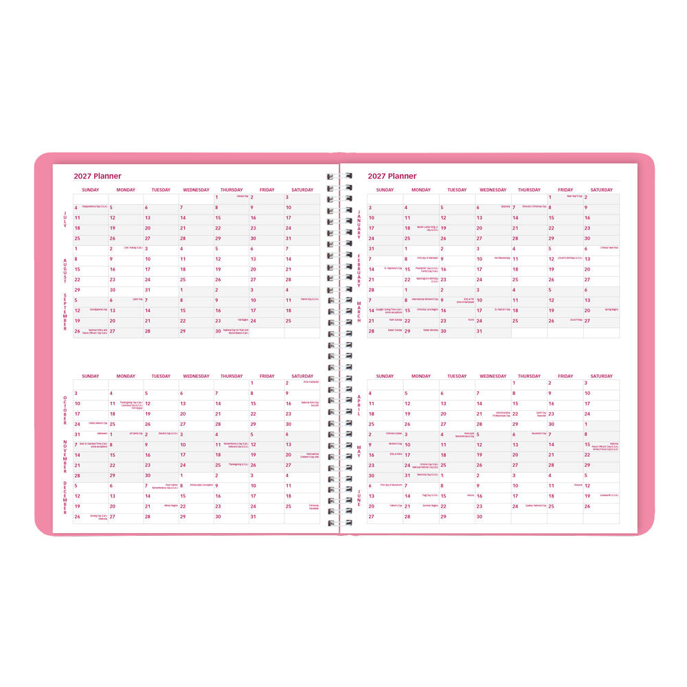 Pink Weekly Appointment Book, 2027, Pink CB950G.05-27 Brownline