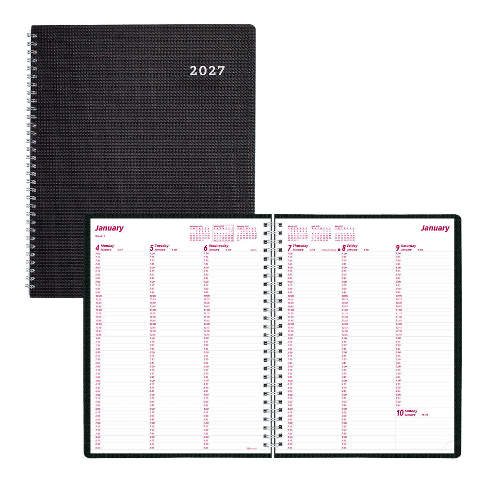 DuraFlex Weekly Appointment Book, 2027 Black CB950V.BLK-27 Brownline#color_black