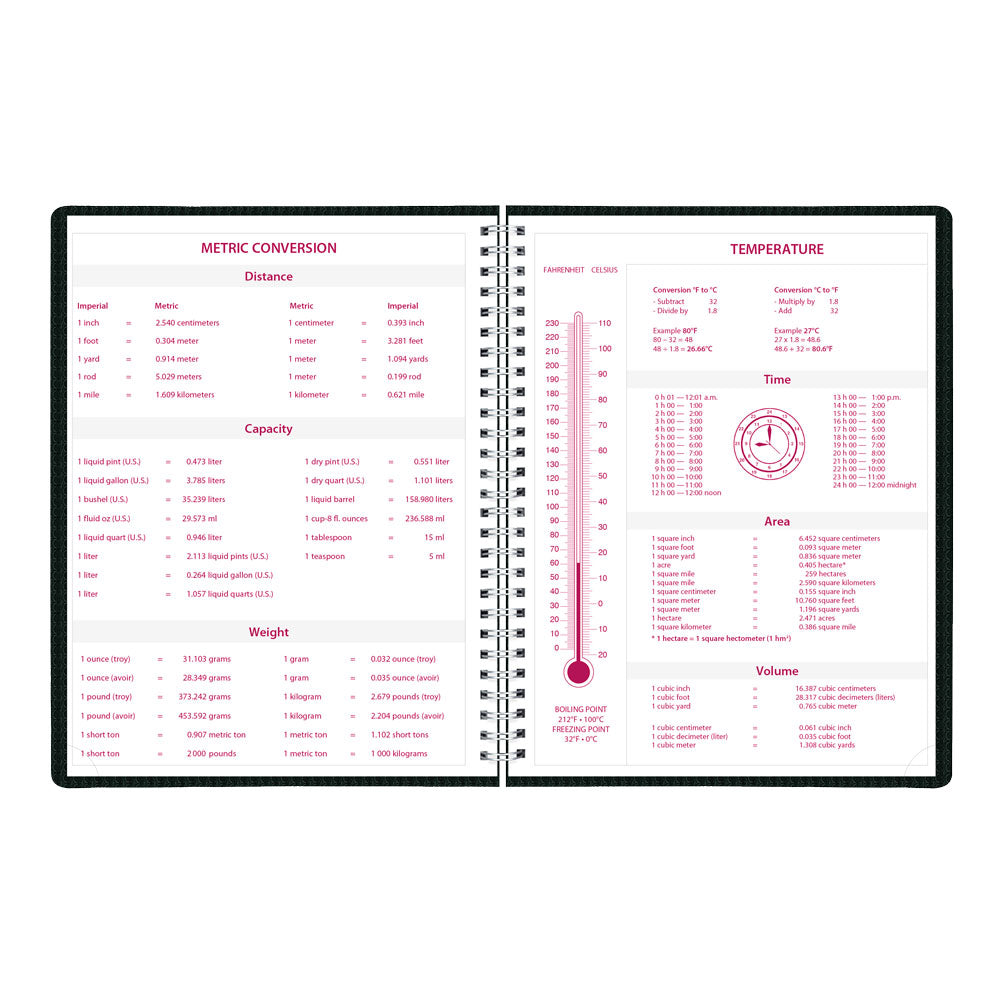 DuraFlex Weekly Appointment Book, 2027 Black CB950V.BLK-27 Brownline#color_black