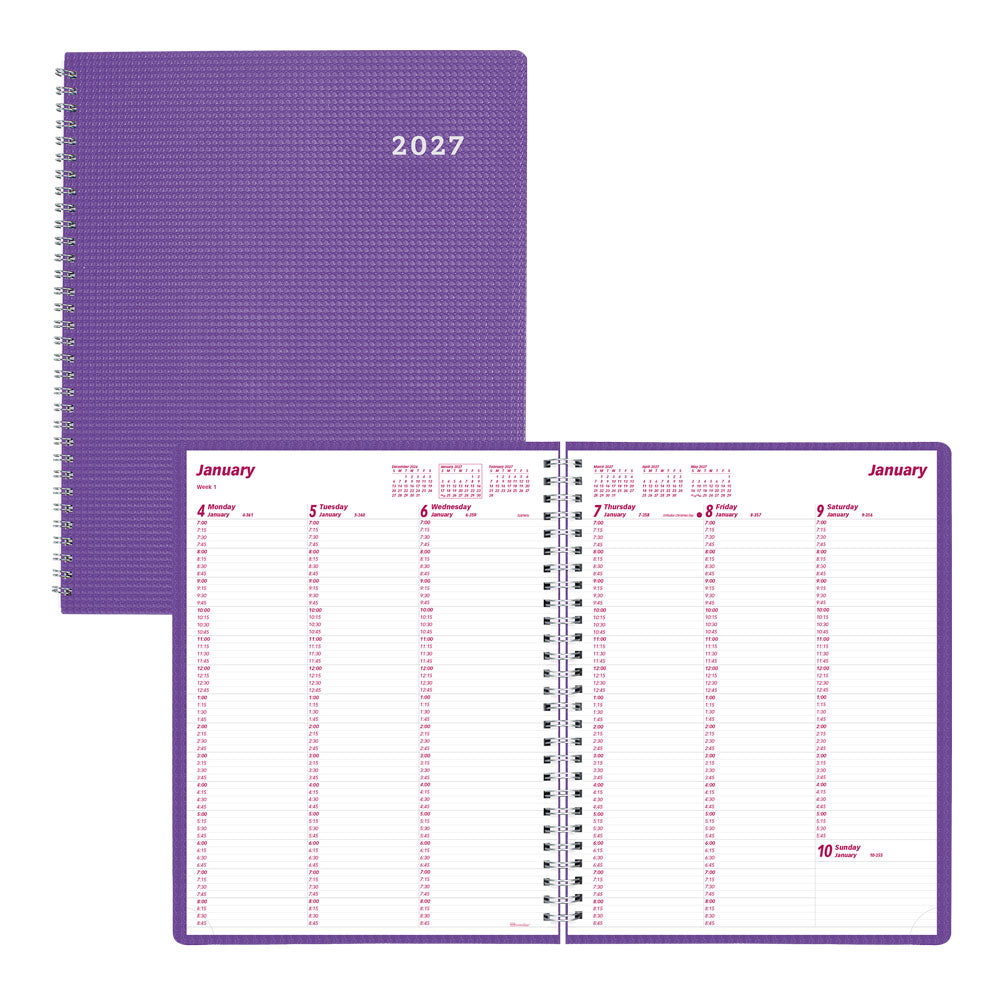 DuraFlex Weekly Appointment Book, 2027 Purple CB950V.PUR-27 Brownline#color_purple