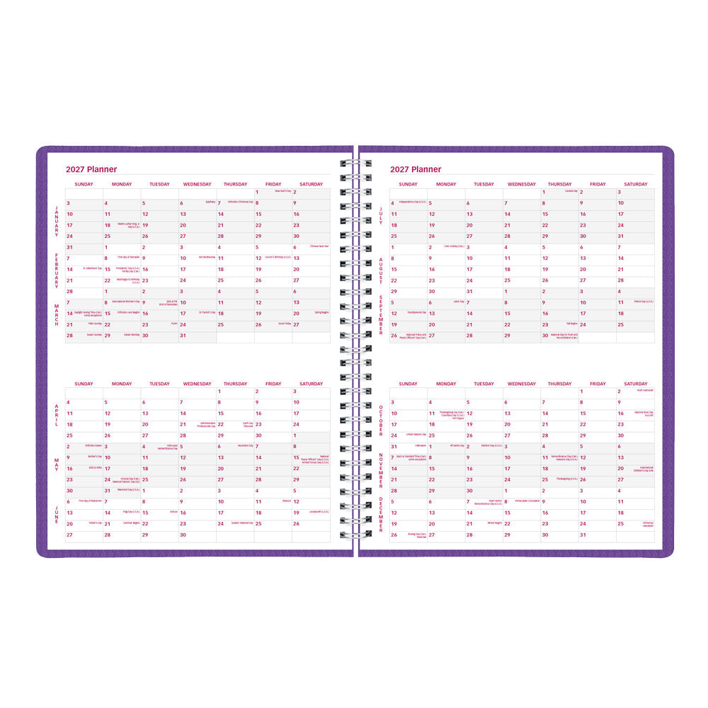 DuraFlex Weekly Appointment Book, 2027 Purple CB950V.PUR-27 Brownline#color_purple