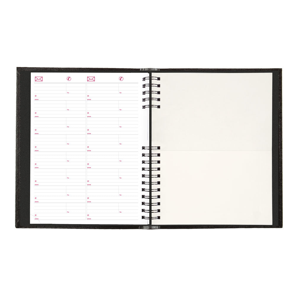 CoilPro™ Daily Four-Column Appointment Book, 2027, Black CB960C.BLK-27 Brownline