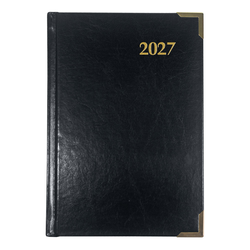 Executive Daily Appointment Book, 2027, Trilingual, Black CBE504-27 Brownline