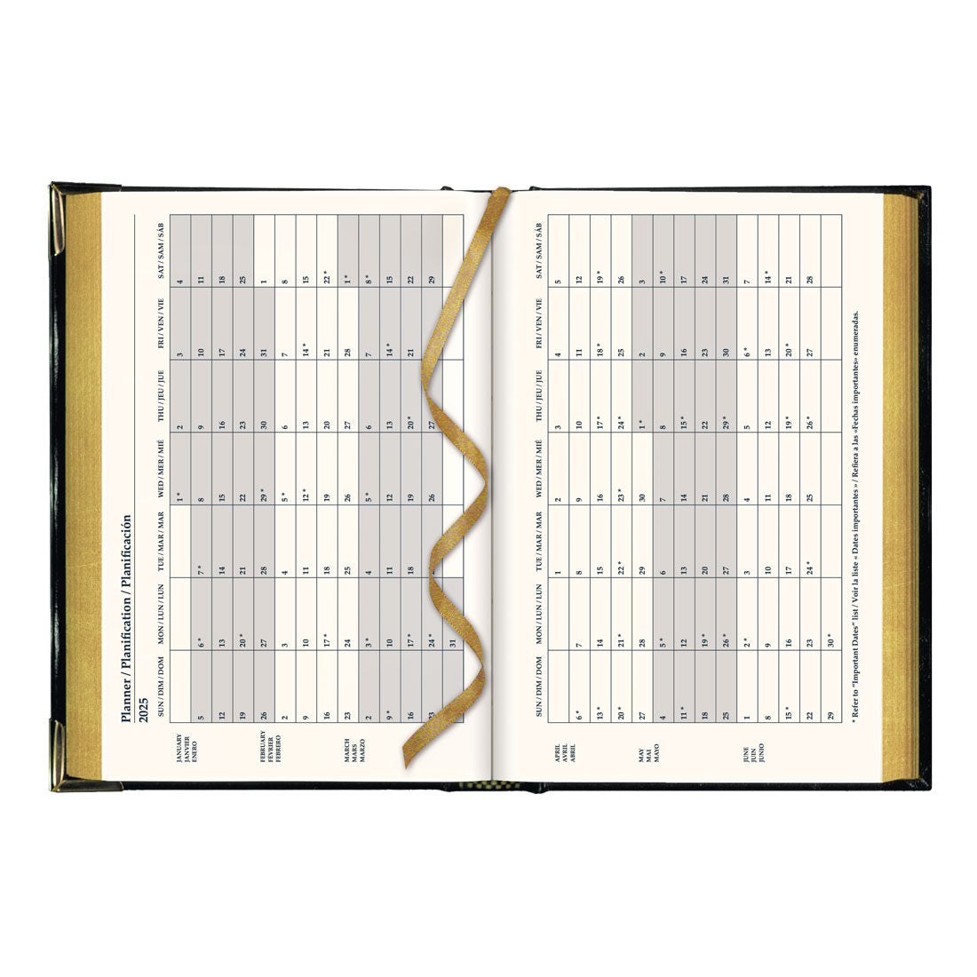 Executive Weekly Planner 2025, Black, CBE507