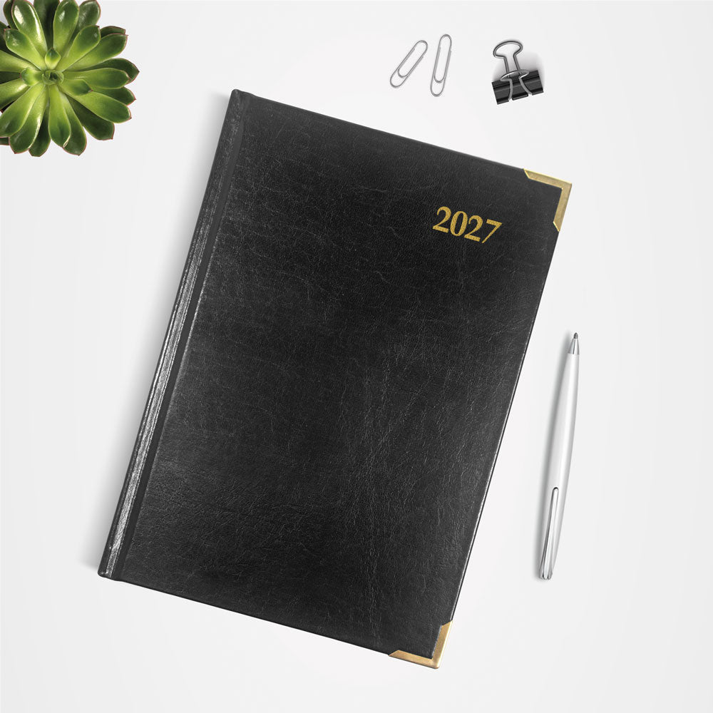 Executive Weekly Appointment Book, 2027, Trilingual, Black CBE507-27 Brownline