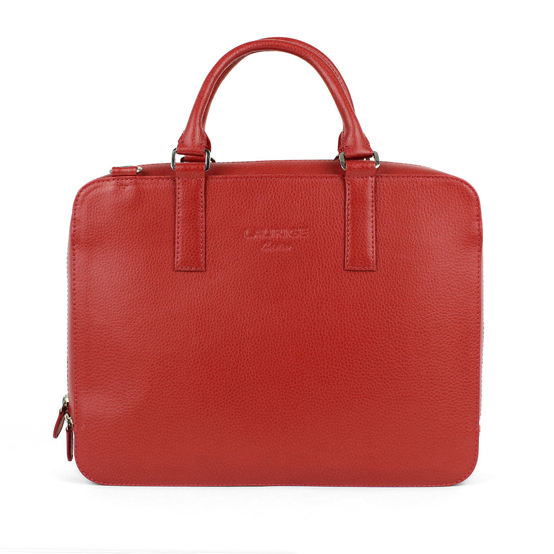 Small Laptop Briefcase - Red#color_laurige-red