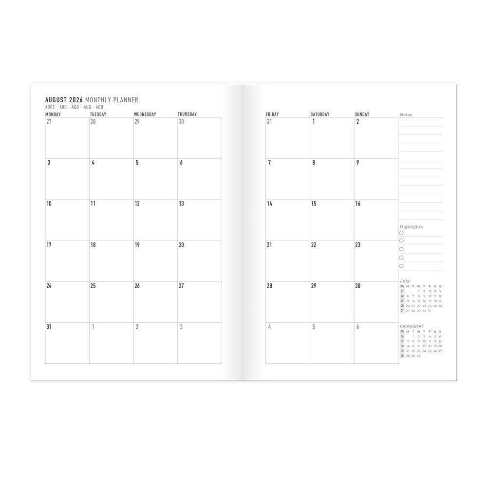 Letts A5 Planners Timeless Layout