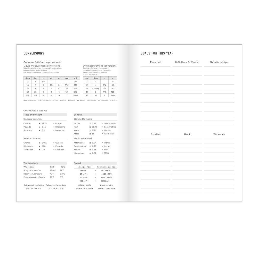 Letts A5 Planners Timeless Layout #color_botanics-green