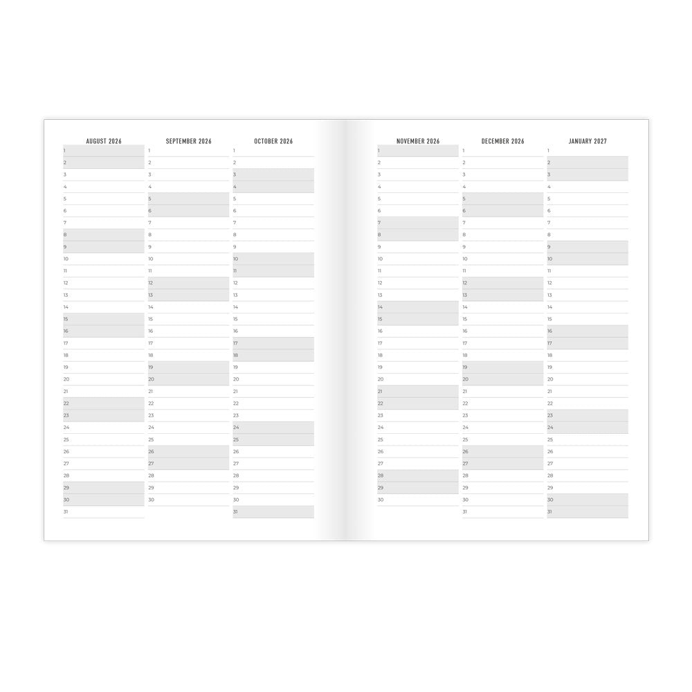 Letts A5 Planners Timeless Layout