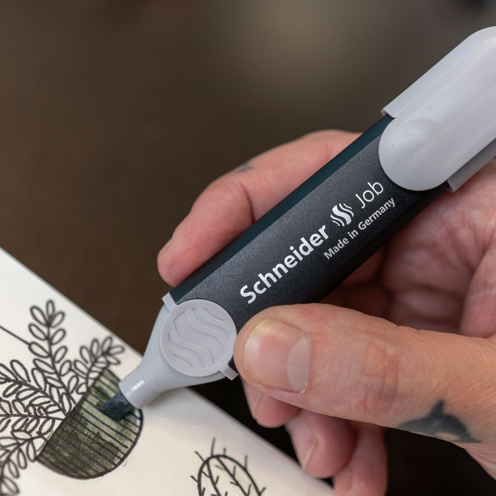 Job Pastel Highlighters (Gray Edition), Wallet 6 pieces - Assorted