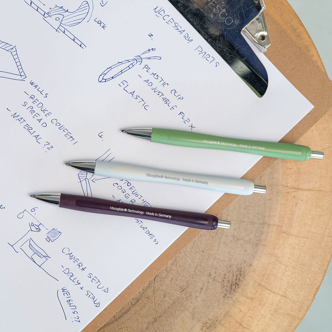 Schneider Rave Retractable Ballpoint Pen XB, Trend Limited Edition, Blue Ink, Promo Set of 3 Units+ 1 FREE Pen RS132684