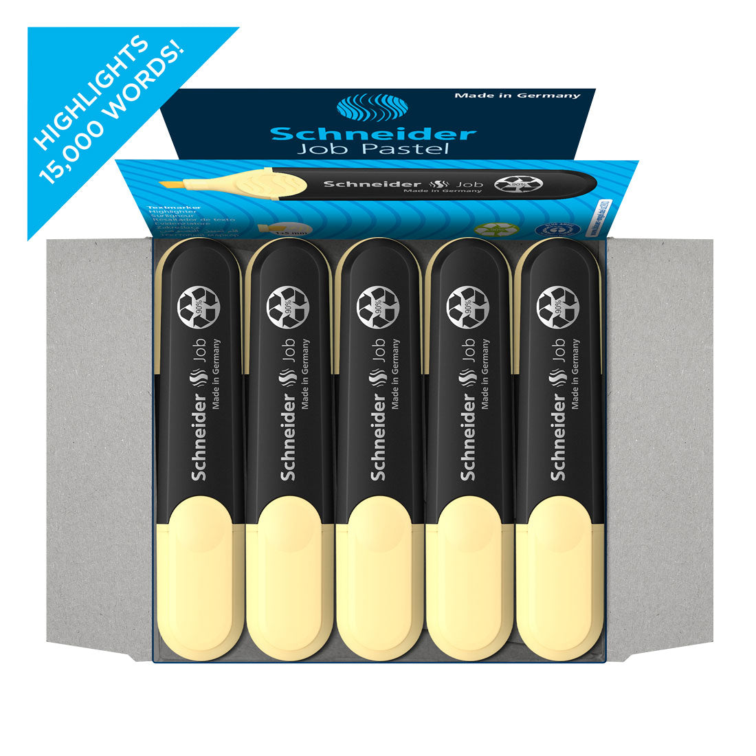 Job Pastel Highlighter, Box of 10un.#ink-color_hl-vanilla