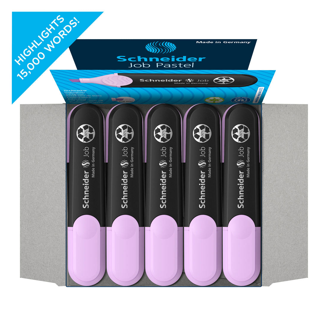 Job Pastel Highlighter, Box of 10un.#ink-color_hl-lavender