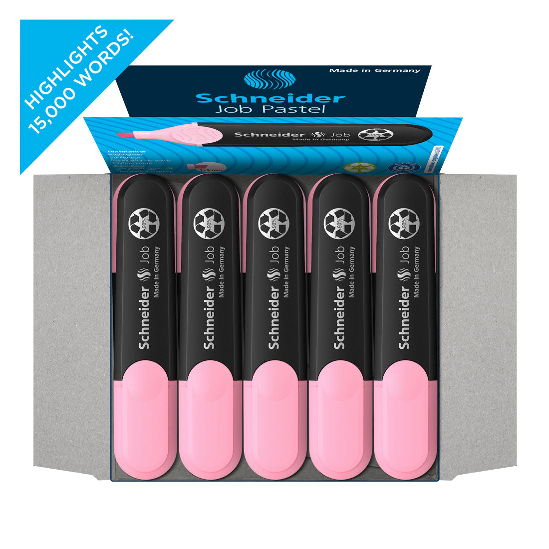 Job Pastel Highlighter, Box of 10un.#ink-color_hl-rose