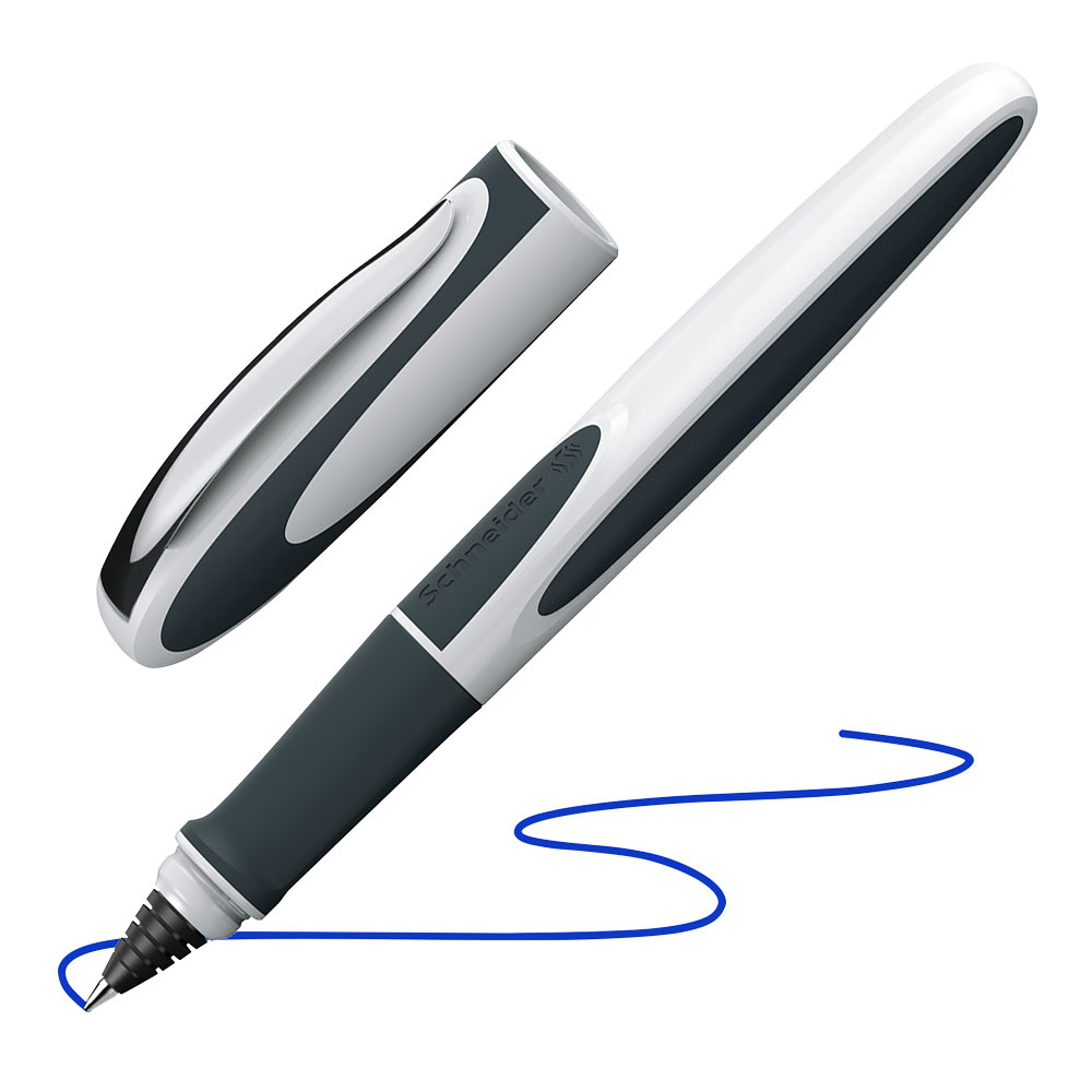 Ray Rollerball Pen M - White/Dark Gray