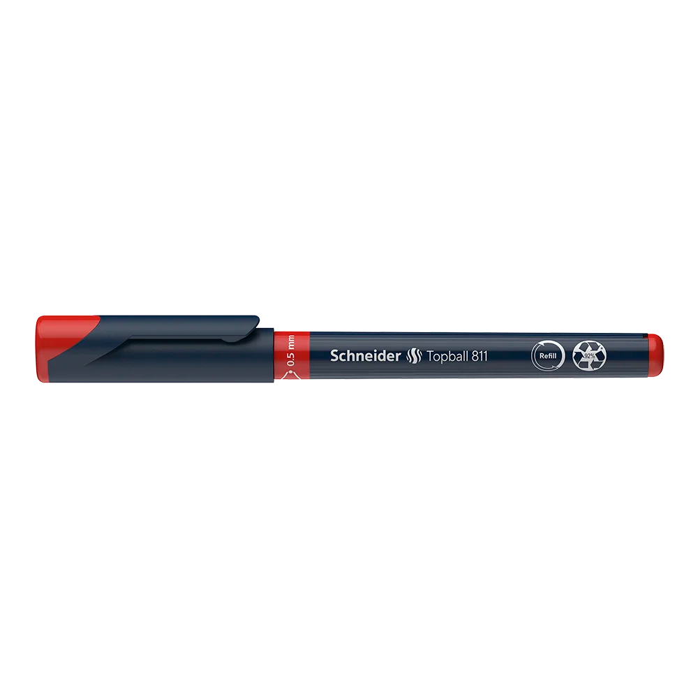 Topball 811 Rollerball 0.5mm, Box of 10#ink-color_red