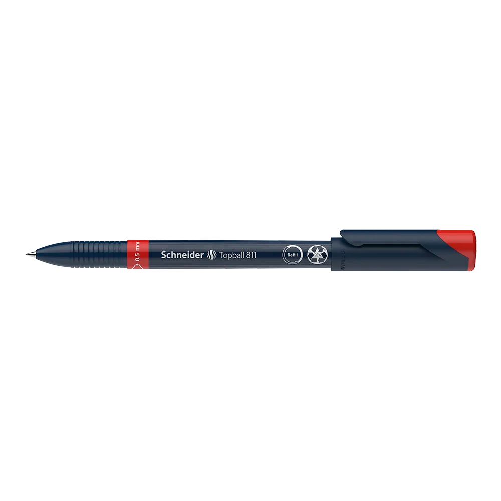 Topball 811 Rollerball 0.5mm, Box of 10#ink-color_red