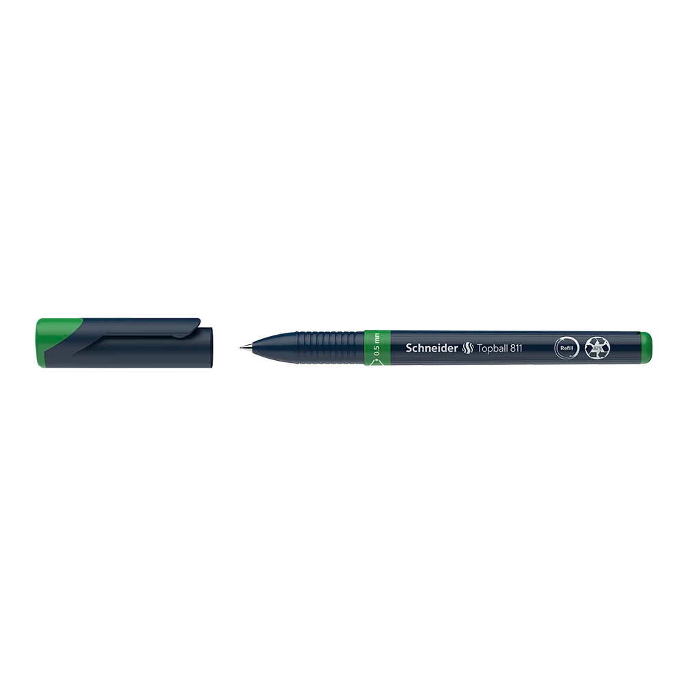 Topball 811 Rollerball 0.5mm, Box of 10#ink-color_green