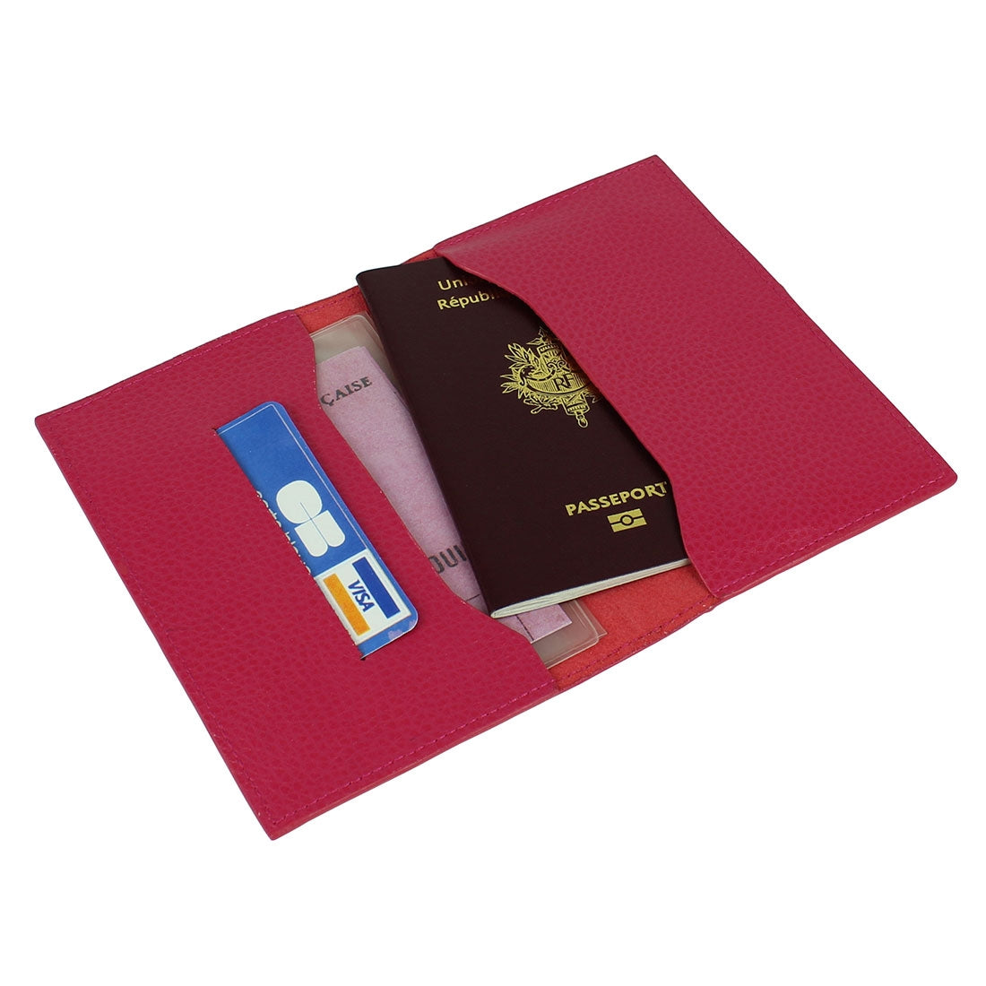 Passport/Document Holder - Fuchsia#color_laurige-fuchsia