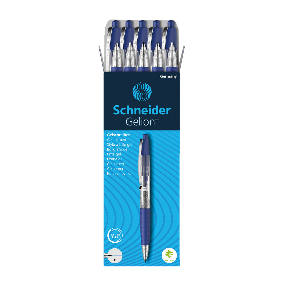 Gelion+ Gel Ink Pen 0.7 mm, Box of 10#ink-color_blue