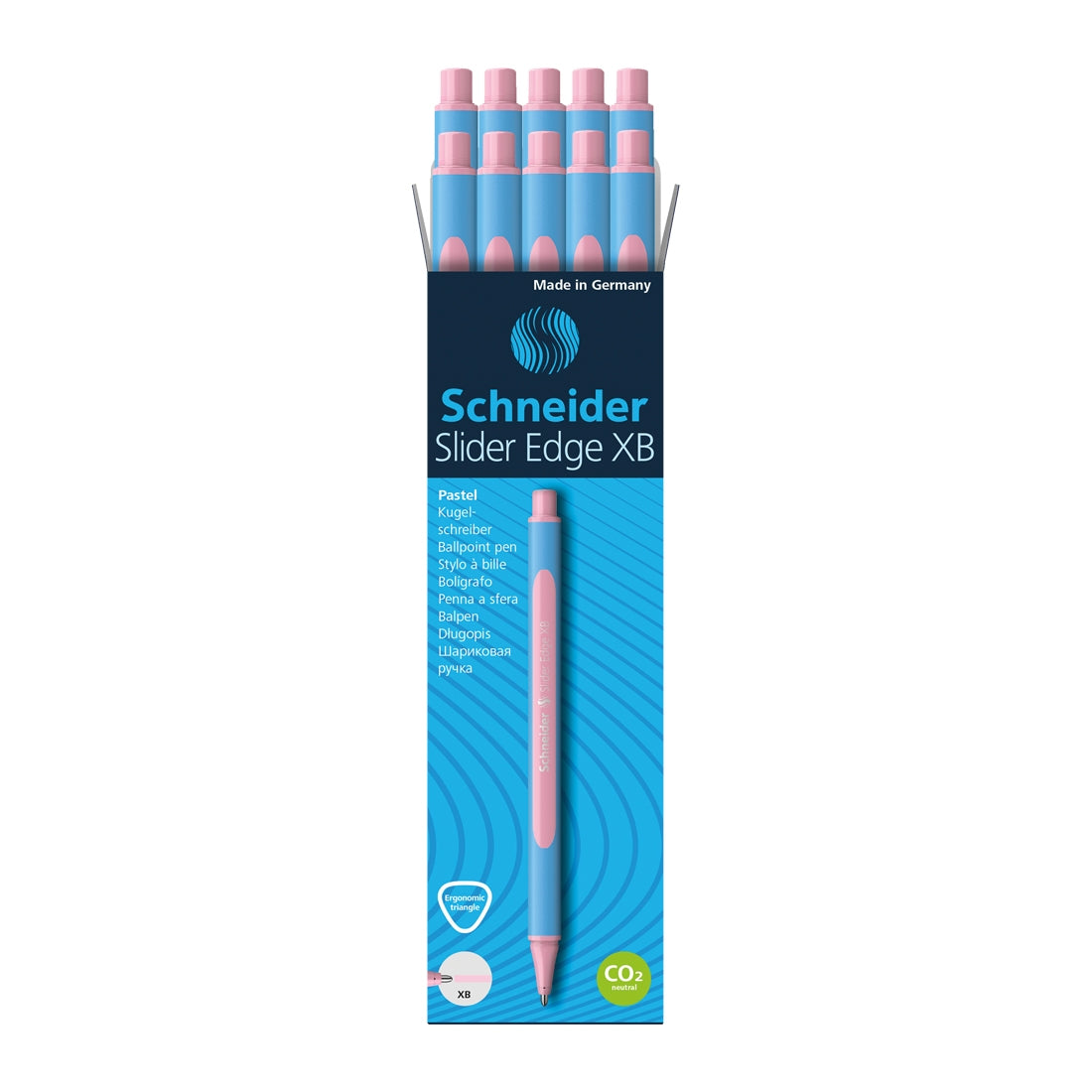 Edge Pastel Ballpoint Pen XB, Box of 10#ink-color_rose