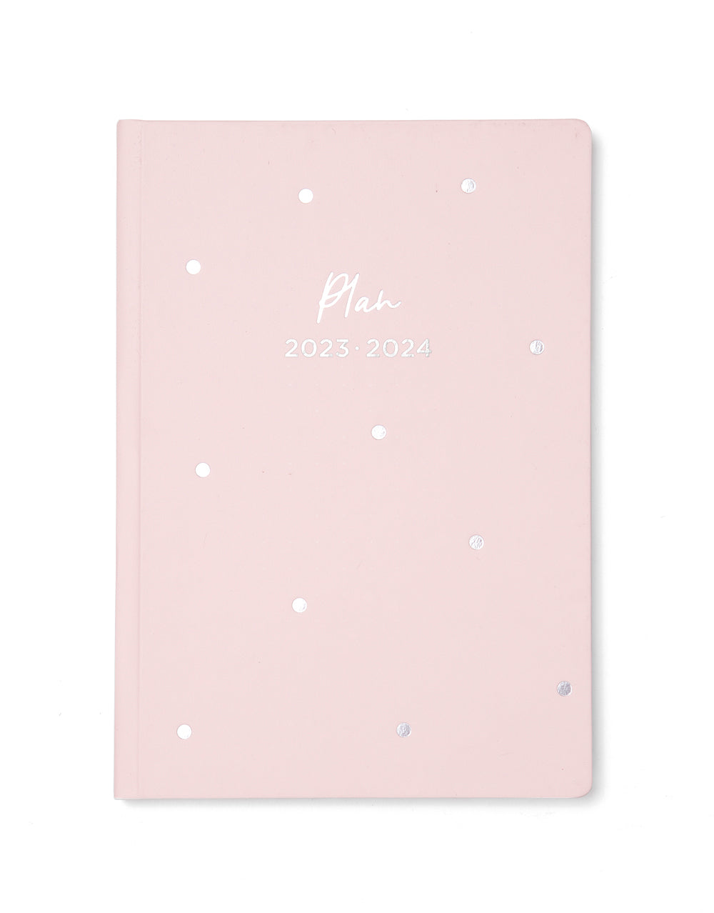 Dots A5 Week to View Planner 2023-2024 - Multilanguage - Powder Pink - Letts of London#color_powder-pink