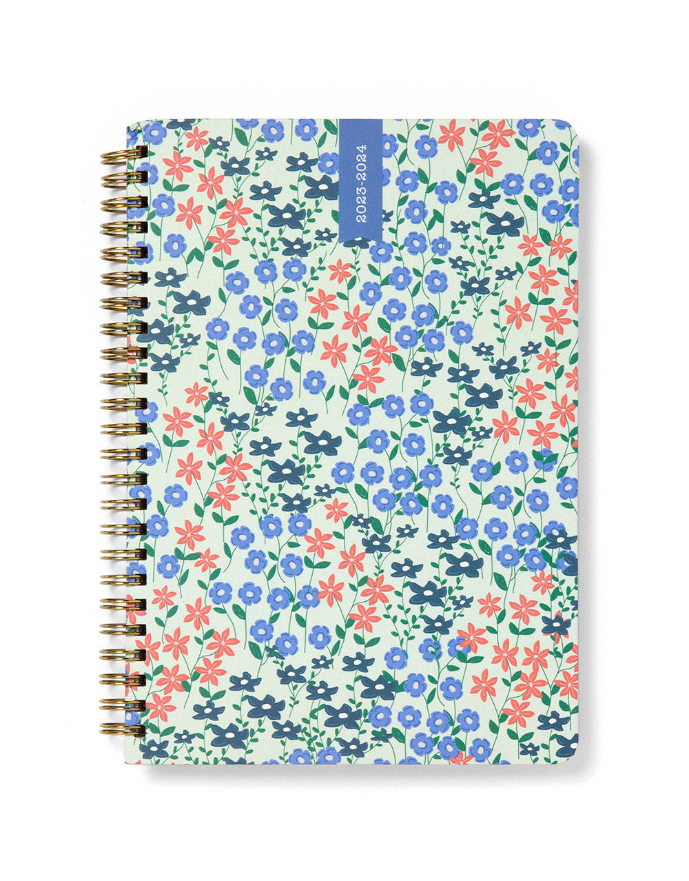 Spring Valley A5 Week to View 18-Month Planner 2023-2024 - Multilanguage - Green - Letts of London#color_spring-valley-mint