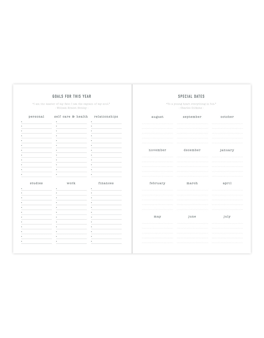 Conscious A6 Day to a Page Planner with Appointments 2023-2024 - Multilanguage - Sage - Letts of London#color_conscious-sage