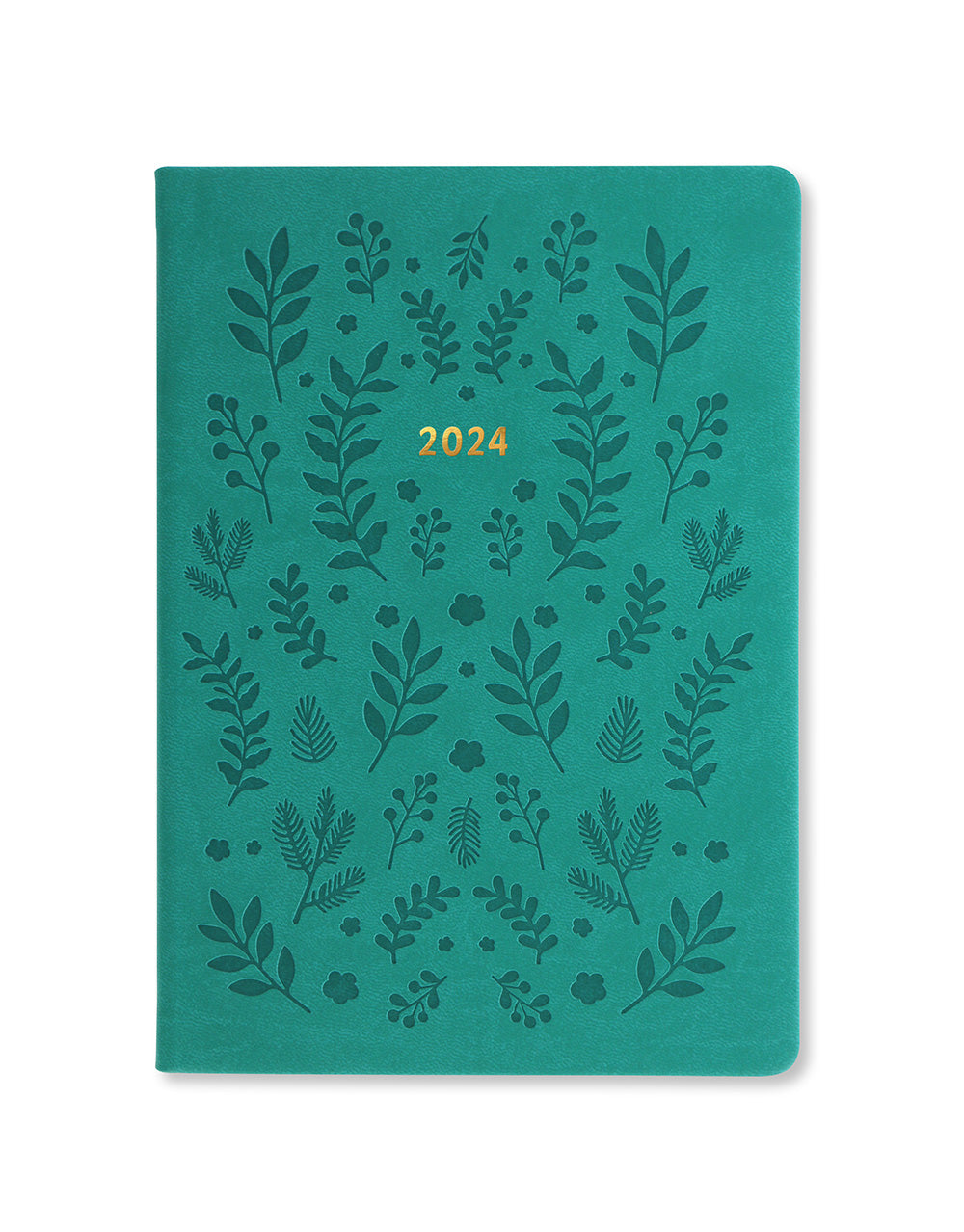 Woodland A5 Week to View Diary 2024 - Multilanguage#color_woodland-green