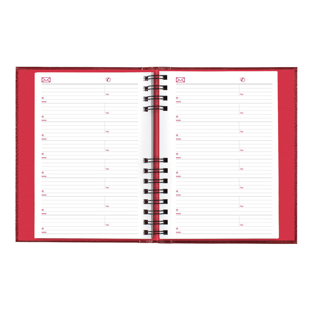 CoilPro Daily Planner 2024, Red Brownline Brownline USA