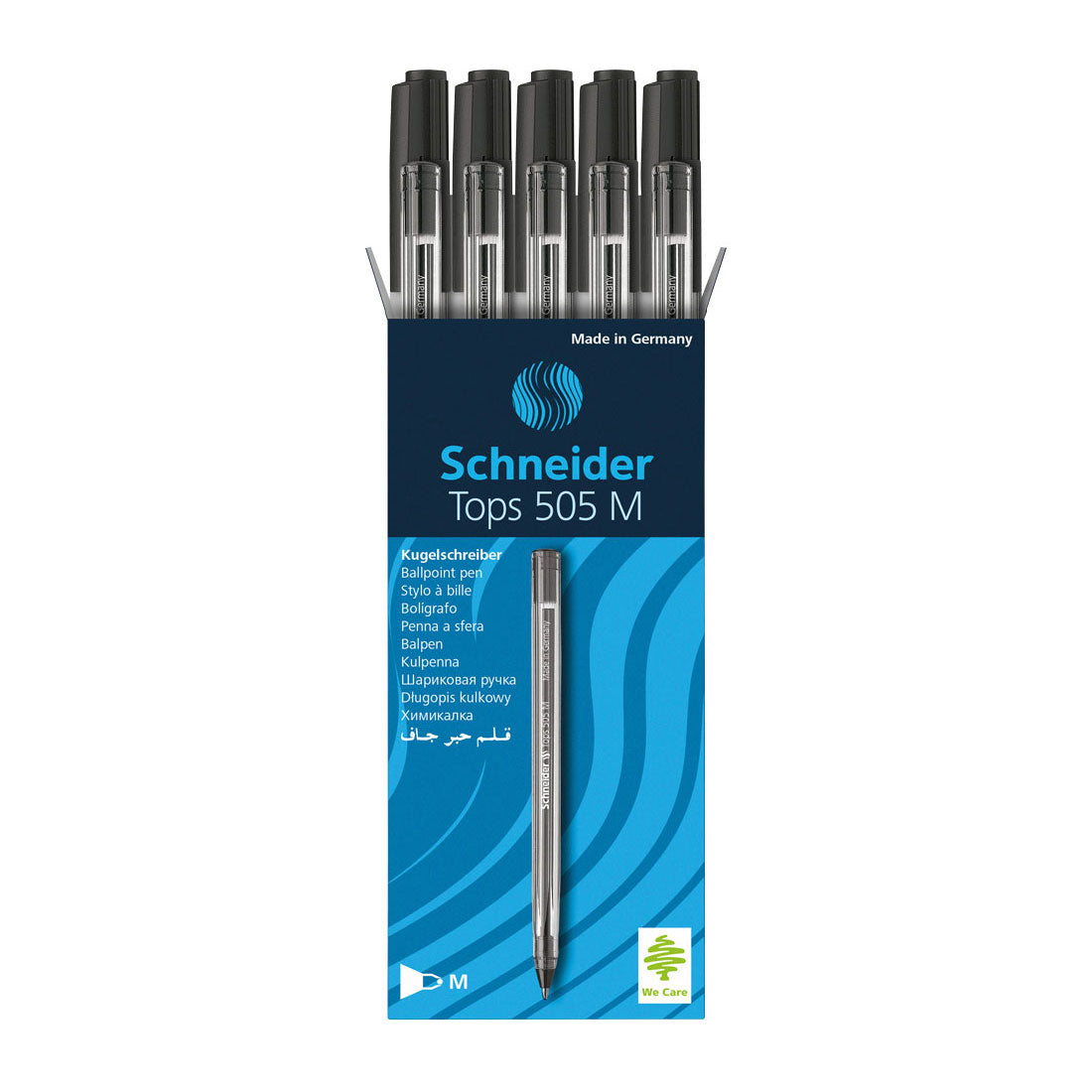 Tops 505 Ballpoint Pens M, Box of 10 units#ink-color_black
