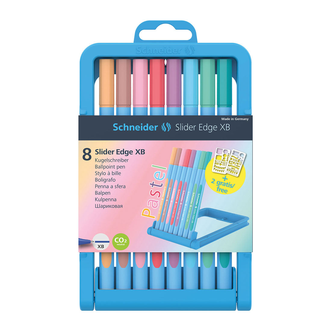 Edge Pastel Ballpoint Pens XB, Case 8 pieces